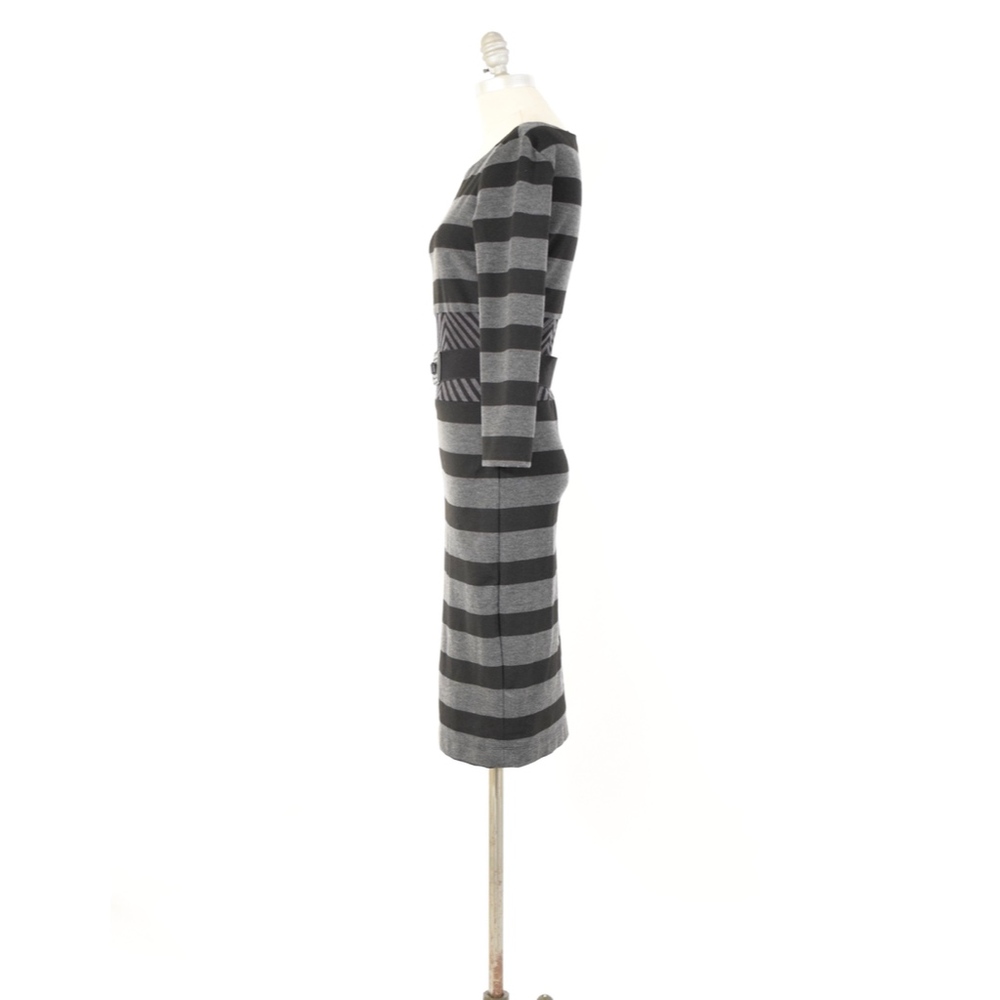 ❌SOLD❌BCBG Stretch Ponte Knit Belted Sheath Dress - Picture 4 of 6